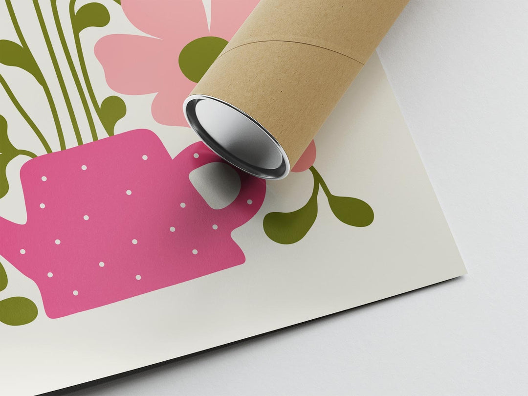 Set of 3 Abstract Flower Prints, Scandinavian Floral Wall Art, Pink Blue Yellow Floral Art, Modern Botanical Plant Prints, Living Room Decor