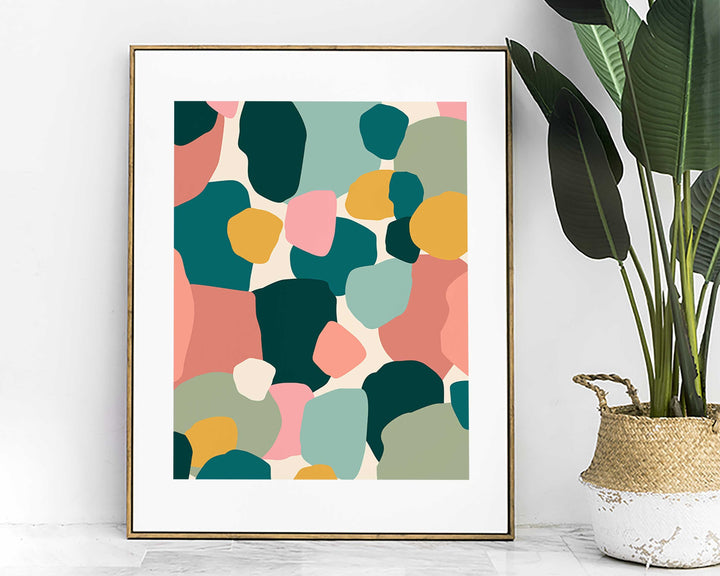 Tropical Leaves 3 Piece Wall Art Print, Boho Botanical Abstract Leaf Print, Palm Leaf Colourful Wall Art, Maximalist Jungle Rainforest Decor