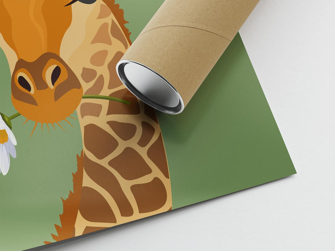 Take A Seat Sweet Cheeks Giraffe Bathroom Wall Art, Funny Animal Bathroom Print, Toilet Art, Maximalist Bathroom Decor, Kids Bathroom Poster