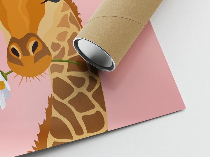 Take A Seat Sweet Cheeks Giraffe Bathroom Wall Art, Funny Animal Bathroom Print, Toilet Art, Maximalist Bathroom Decor, Kids Bathroom Poster