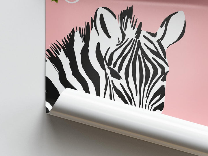 Take A Seat Sweet Cheeks Zebra Bathroom Print, Maximalist Colourful Botanical Bathroom Decor, Animal Toilet Eclectic Green Bathroom Wall Art