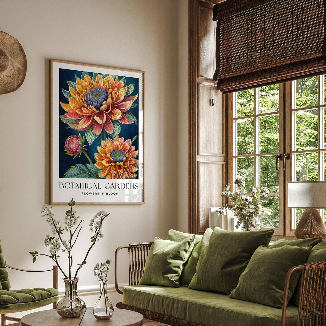 William Morris Style Print, William Morris inspired Vintage Botanical Floral Wall Art, Living Room Flower Decor, New Home Housewarming Gift