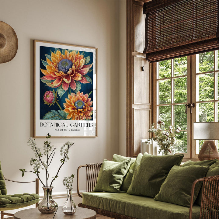 William Morris Style Print, William Morris inspired Vintage Botanical Floral Wall Art, Living Room Flower Decor, New Home Housewarming Gift