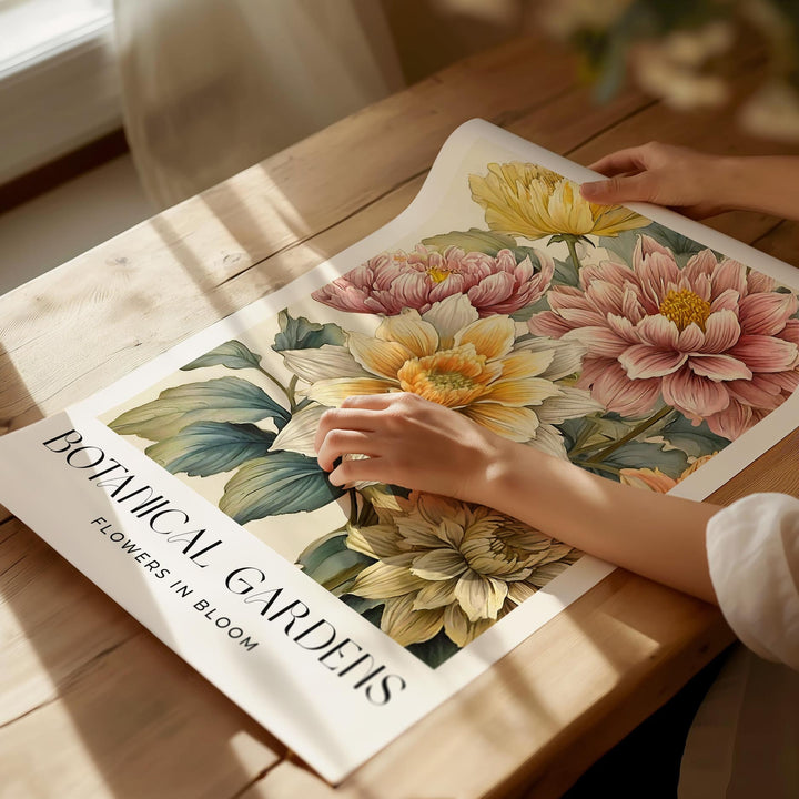 Set of 2 William Morris Style Prints, Vintage Floral Art, Living Room Wall Art, Housewarming Gift, Exhibition Poster Print, Botanical Art