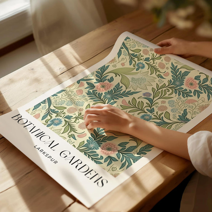 Set of 2 William Morris Style Prints, Vintage Botanical Floral Wall Art, Living Room Decor, New Home Housewarming Gift, Exhibition Posters