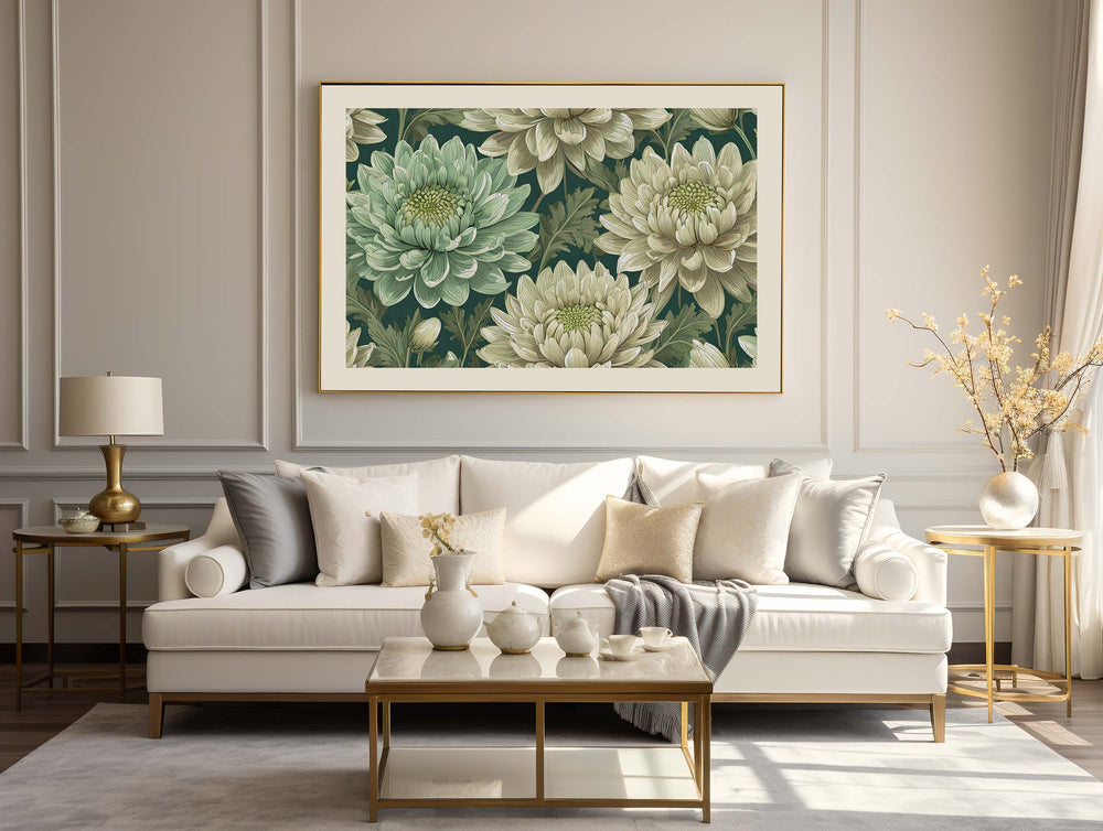 William Morris Style Print, Vintage Botanical Art, Vintage Floral Wall Decor, Vintage Flower Large Living Room Wall Art, Exhibition Poster