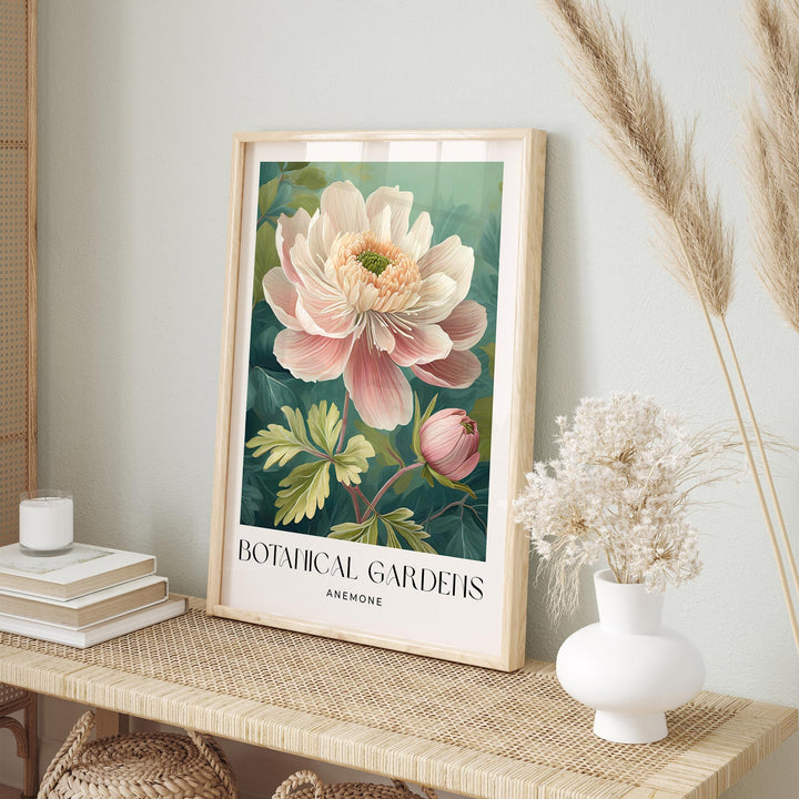 William Morris Style Flower Print, Vintage Botanical Floral Wall Art, Living Room Flower Decor, Housewarming Gift, Exhibition Poster Print