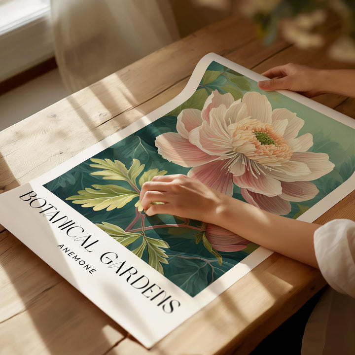 William Morris Style Flower Print, Vintage Botanical Floral Wall Art, Living Room Flower Decor, Housewarming Gift, Exhibition Poster Print