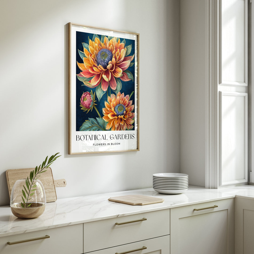 William Morris Style Print, William Morris inspired Vintage Botanical Floral Wall Art, Living Room Flower Decor, New Home Housewarming Gift