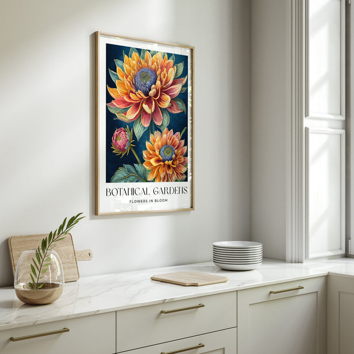 William Morris Style Print, William Morris inspired Vintage Botanical Floral Wall Art, Living Room Flower Decor, New Home Housewarming Gift