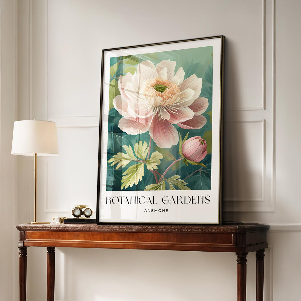 William Morris Style Flower Print, Vintage Botanical Floral Wall Art, Living Room Flower Decor, Housewarming Gift, Exhibition Poster Print
