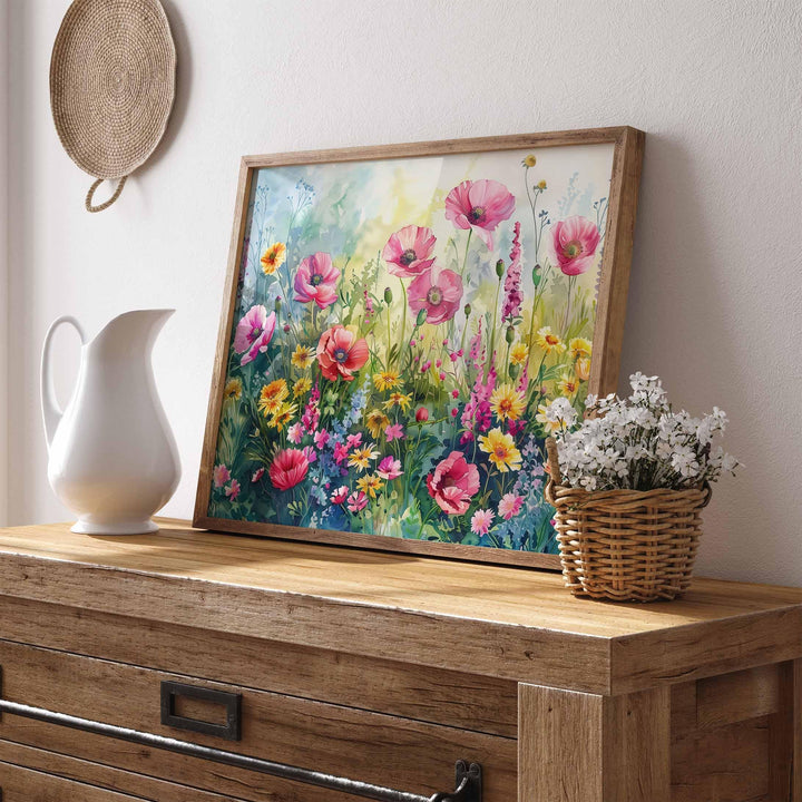 Spring Summer Flowers Wildflower Art Print