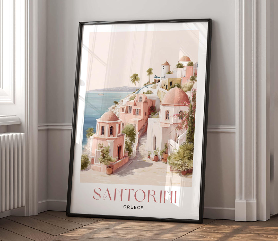 Santorini Greece Travel Art Print