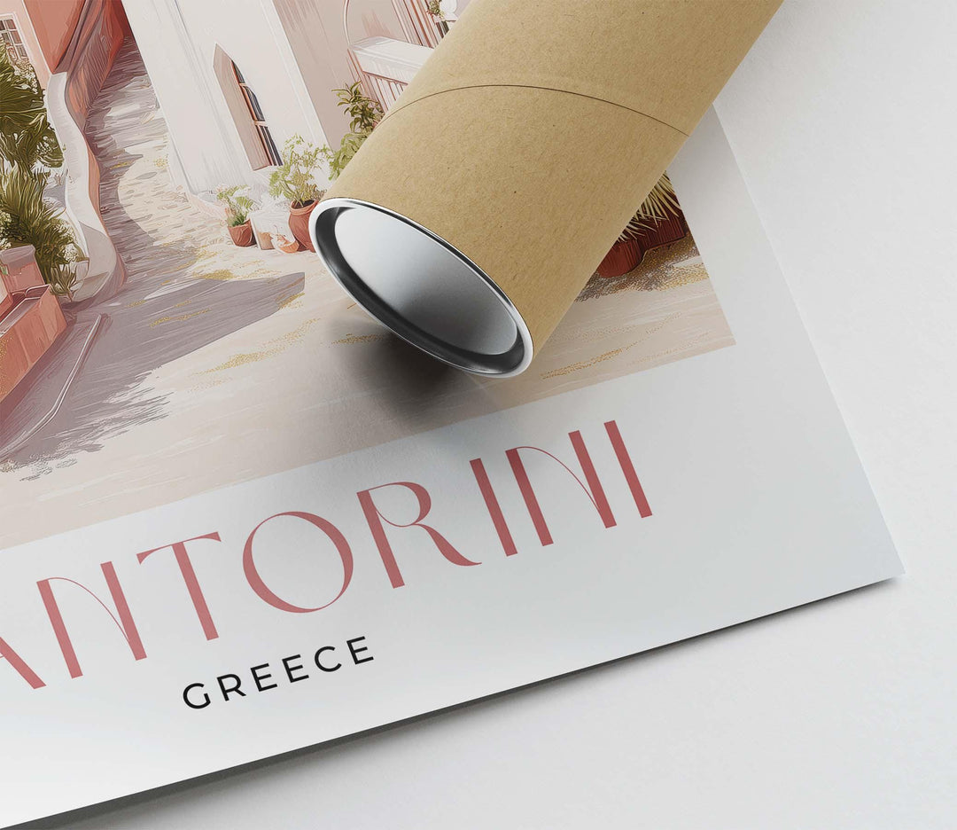 Santorini Greece Travel Art Print