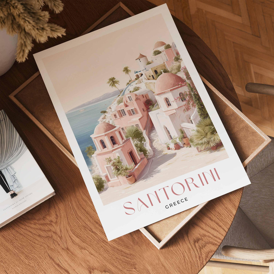 Santorini Greece Travel Art Print