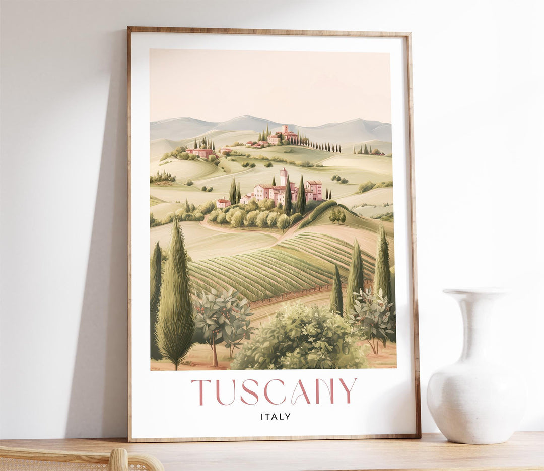 Tuscany Italy Travel Art Print