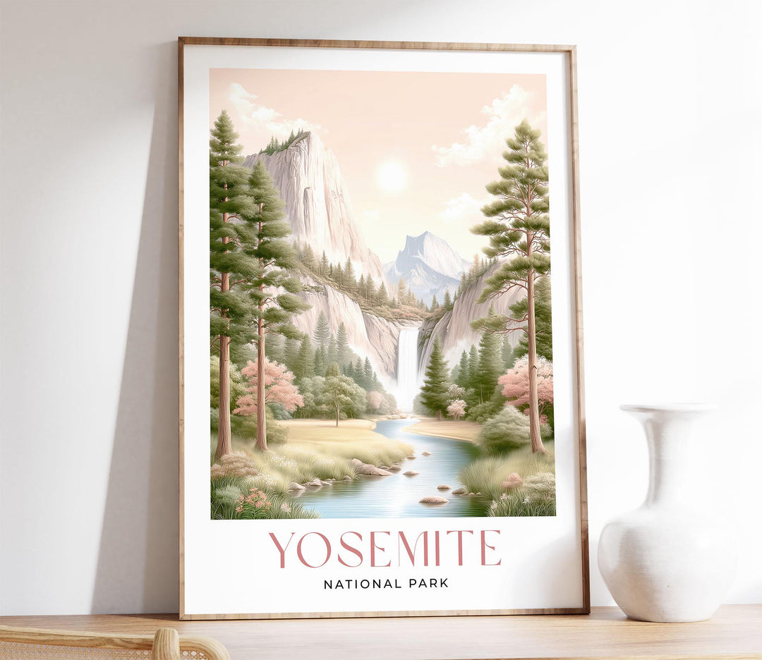 Yosemite National Park Travel Art Print