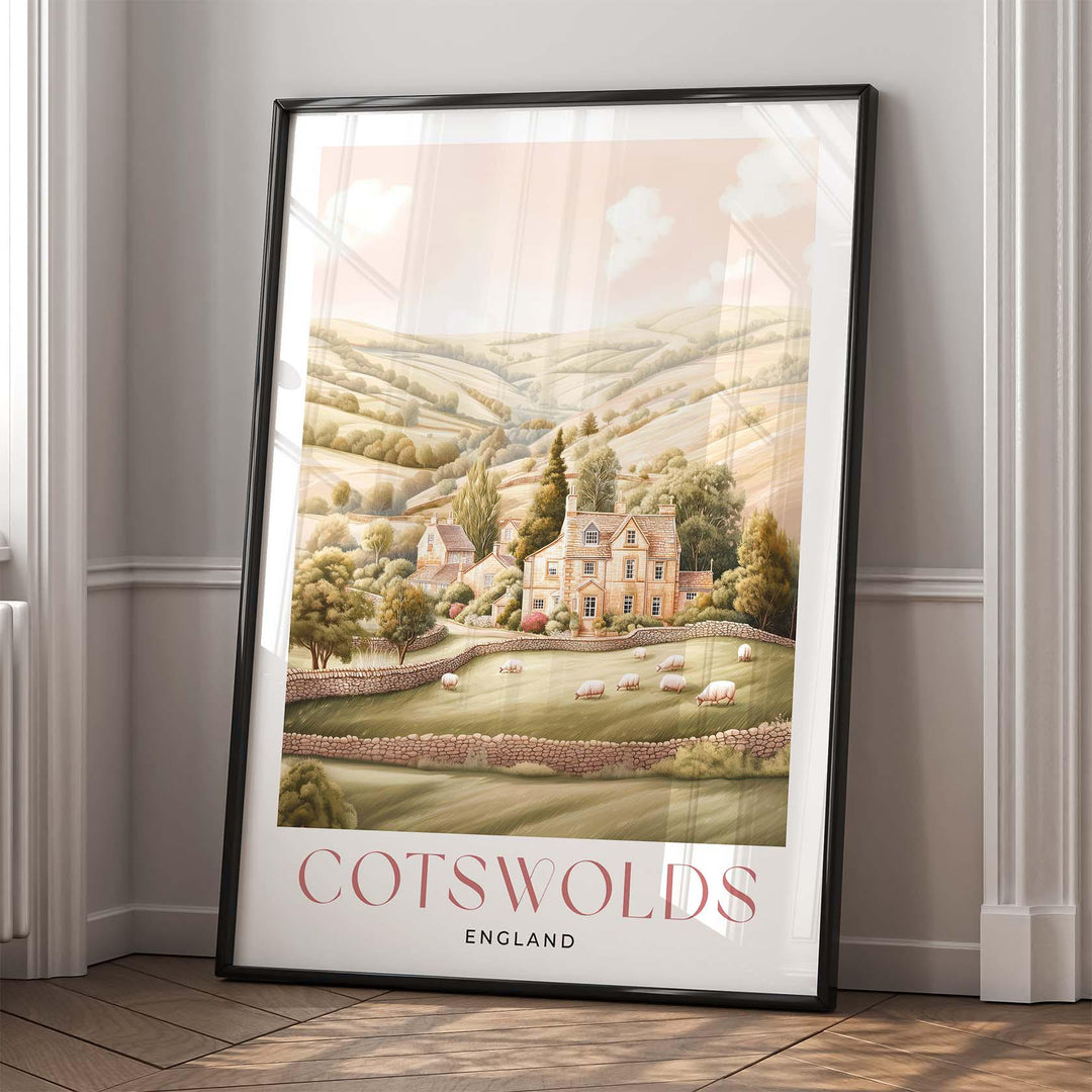 Cotswolds Travel Art Print