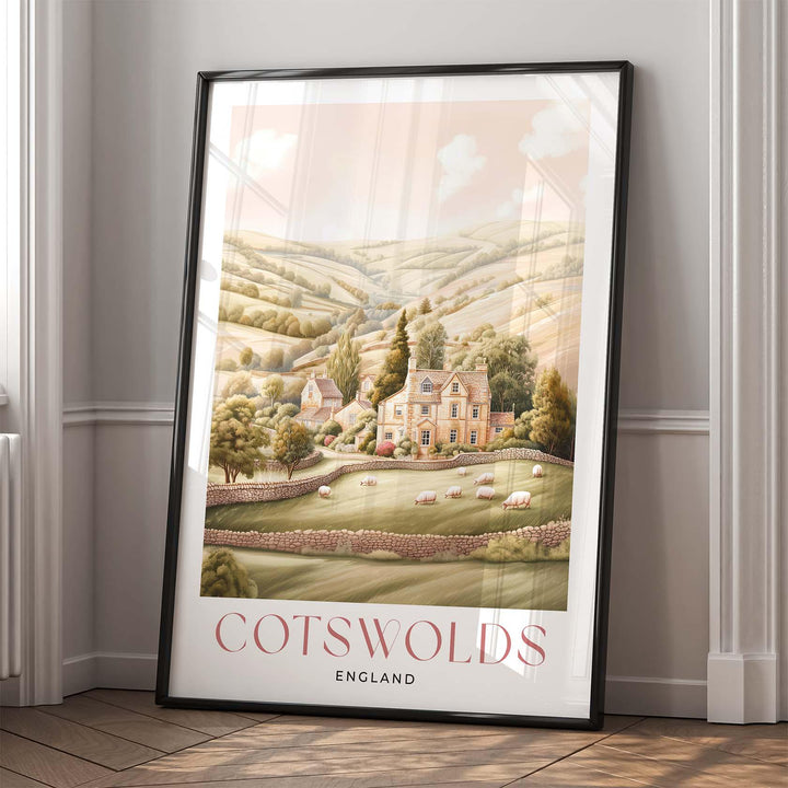 Cotswolds Travel Art Print