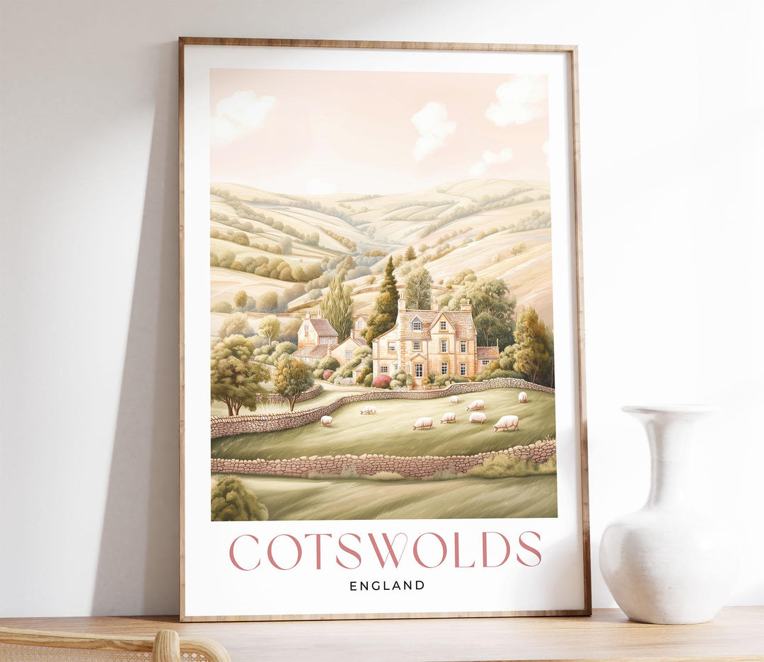 Cotswolds Travel Art Print