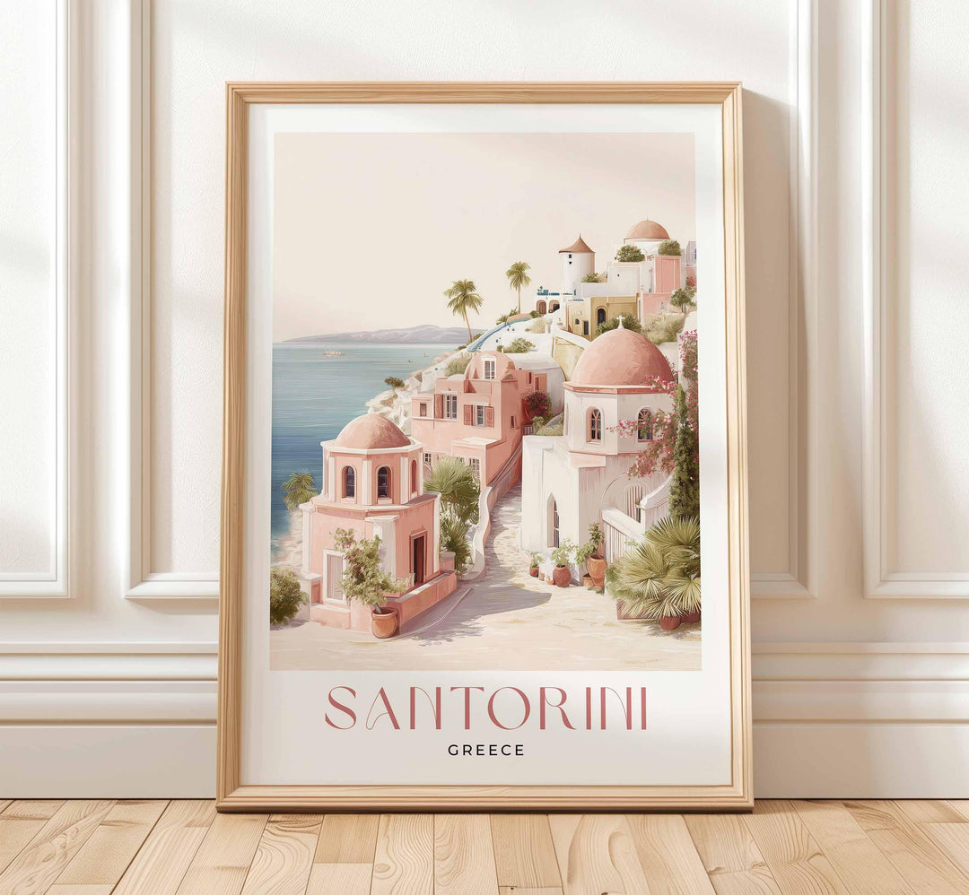 Santorini Greece Travel Art Print