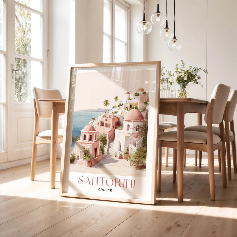 Santorini Greece Travel Art Print
