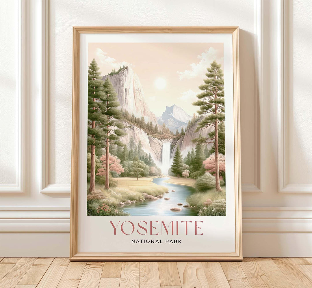 Yosemite National Park Travel Art Print