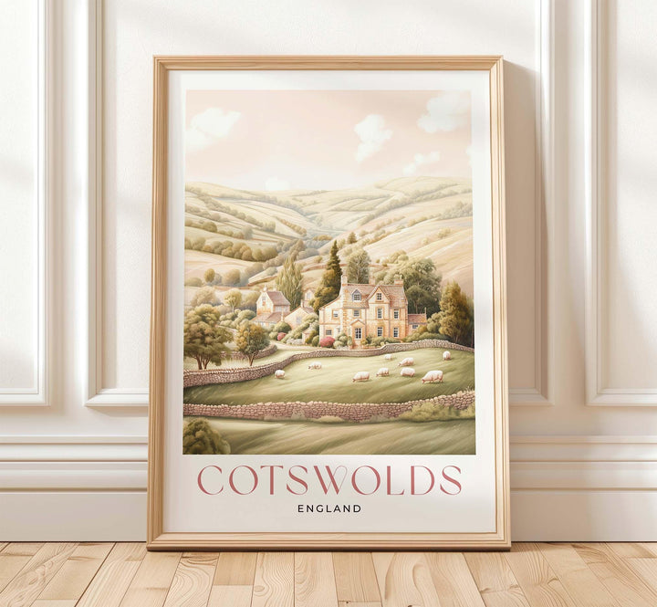 Cotswolds Travel Art Print