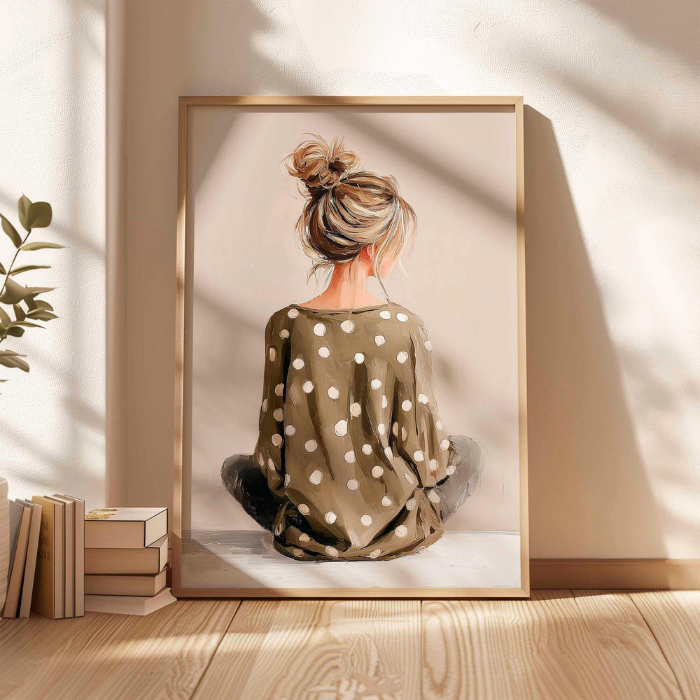 Modern Figurative Wall Art Print, Contemporary Woman Illustration, Minimalist Neutral Figure Art, Elegant Boho Home Décor Artwork